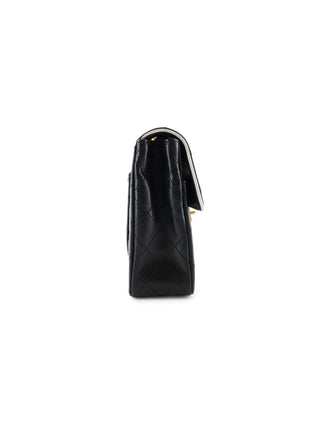 Piped Single Flap Shoulder Bag
