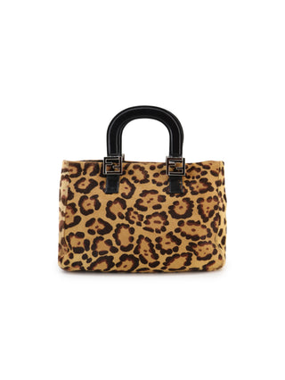 Gloria Leopard Print Handbag