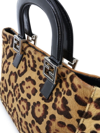 Gloria Leopard Print Handbag