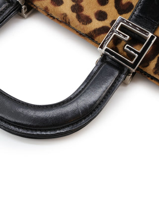 Gloria Leopard Print Handbag