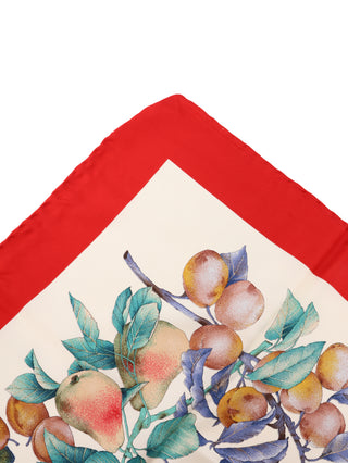 Botanical Floral Fruit Print Scarf