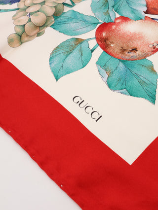 Botanical Floral Fruit Print Scarf