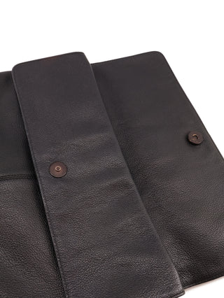 Fold-Over Chain Shoulder Tote Bag