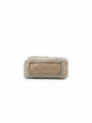 Pearl Mouton Embroidery Chain Shoulder Bag