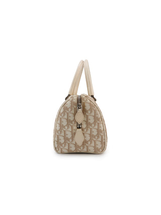 Floral Embroidery Trotter Boston Bag