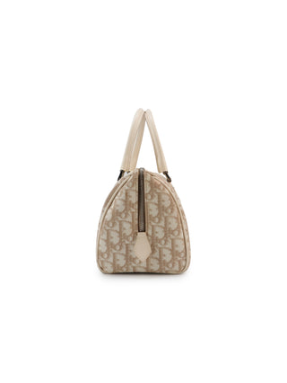 Floral Embroidery Trotter Boston Bag