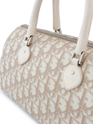 Floral Embroidery Trotter Boston Bag