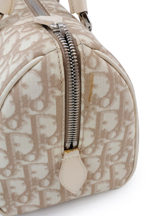 Floral Embroidery Trotter Boston Bag