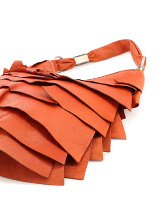 Downtown Ruffle Shoulder Bag