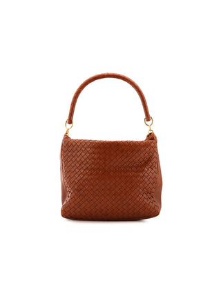 Intrecciato Flap Hobo Shoulder Bag
