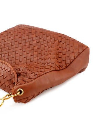 Intrecciato Flap Hobo Shoulder Bag