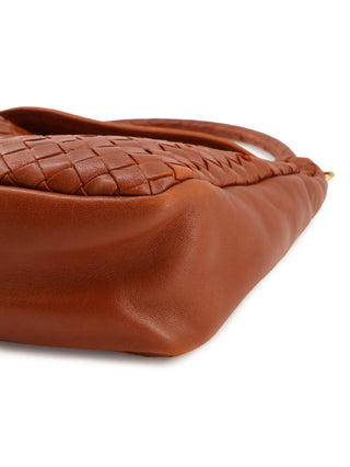 Intrecciato Flap Hobo Shoulder Bag