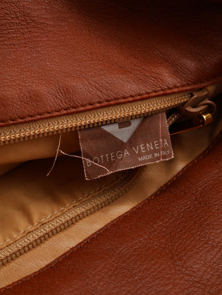 Intrecciato Flap Hobo Shoulder Bag