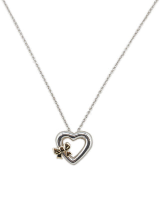 Heart Ribbon Pendant Necklace
