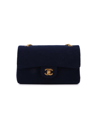 Quilted Jersey Double Flap Bag