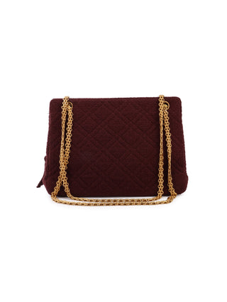 Tweed Double Chain Shoulder Bag