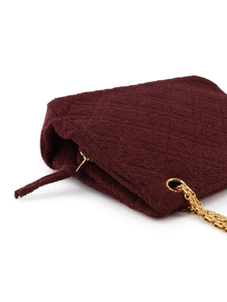Tweed Double Chain Shoulder Bag