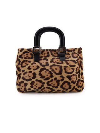 Leopard Ponyhair Tote Bag