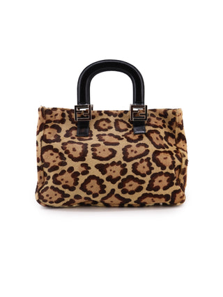 Leopard Ponyhair Tote Bag