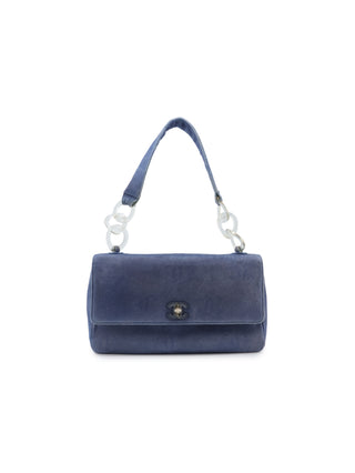 Denim Flap Shoulder Bag