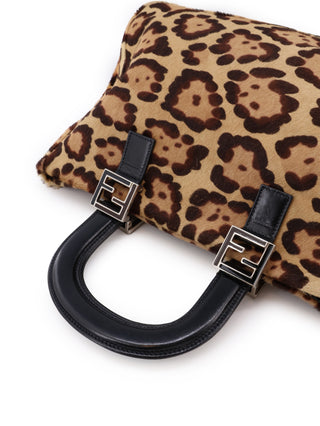 Leopard Ponyhair Tote Bag