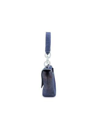 Denim Flap Shoulder Bag