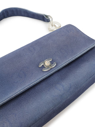 Denim Flap Shoulder Bag
