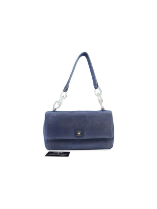 Denim Flap Shoulder Bag