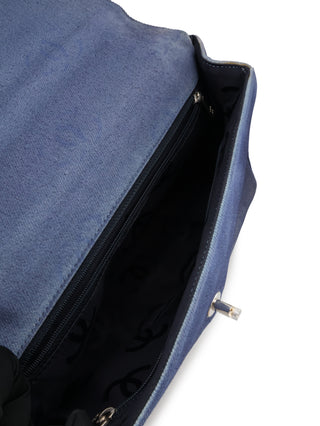 Denim Flap Shoulder Bag