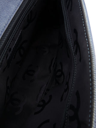 Denim Flap Shoulder Bag