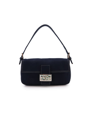 Canvas Baguette Shoulder Bag
