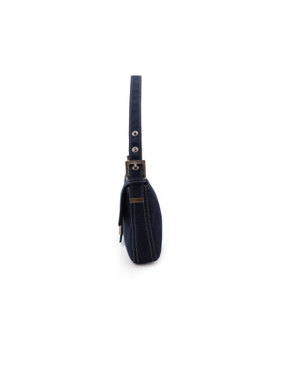 Canvas Baguette Shoulder Bag