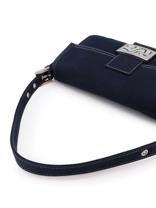 Canvas Baguette Shoulder Bag