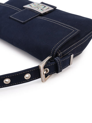 Canvas Baguette Shoulder Bag