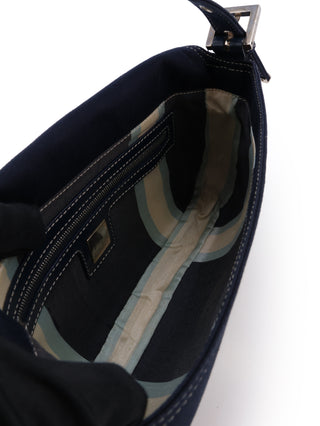 Canvas Baguette Shoulder Bag