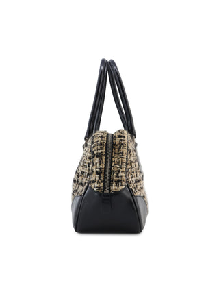 Tweed Boston Handbag
