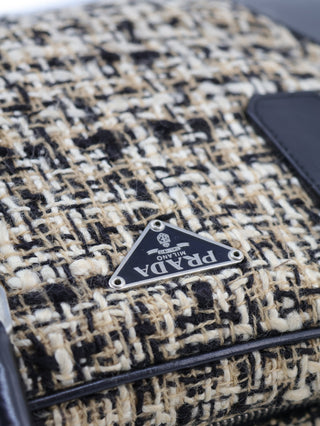 Tweed Boston Handbag