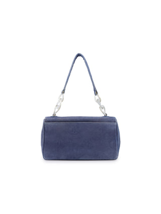 Denim Flap Shoulder Bag
