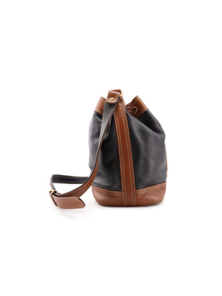 Two-Tone Drawstring Bucket Bag