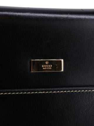 Leather Lady Lock Handle Bag