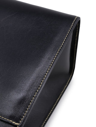 Leather Lady Lock Handle Bag