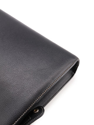 Stitched Logo Top Handle Tote Bag