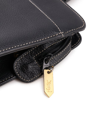 Stitched Logo Top Handle Tote Bag