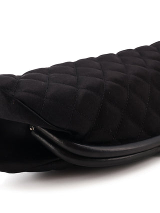 Satin CC Kiss-Lock Clutch