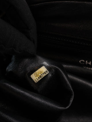 Satin CC Kiss-Lock Clutch