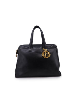 Lady Dior Leather Shoulder Bag