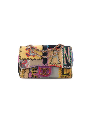 Patchwork Jumbo Classic Flap Shoulder Bag