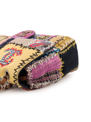 Patchwork Jumbo Classic Flap Shoulder Bag