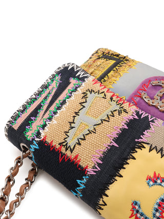 Patchwork Jumbo Classic Flap Shoulder Bag