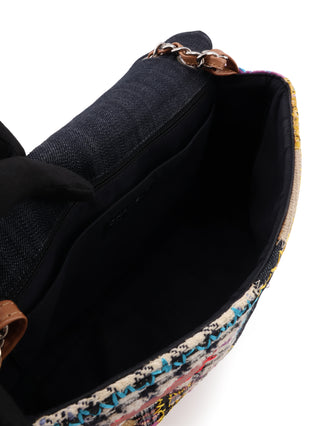 Patchwork Jumbo Classic Flap Shoulder Bag